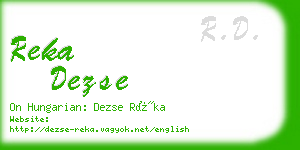 reka dezse business card